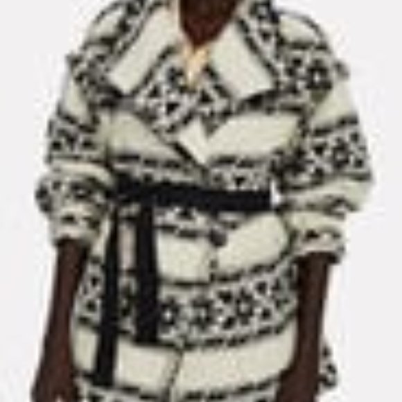 FW22 ISABEL MARANT ÉTOILE Josialo Fringed Jacquard Jacket - Picture 2 of 8